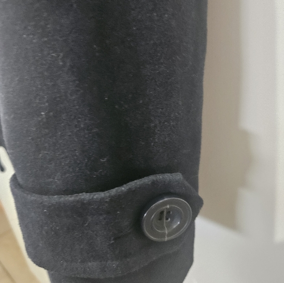 Paper Doll Pea Coat Woman's Size M in dark blue. - Picture 3 of 12